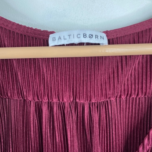 Baltic Born Athena Pleated Velvet Maxi Dress XXXL Short Sleeve Bridesmaid Boho - Picture 8 of 13